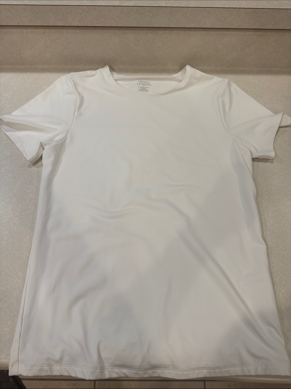 French Laundry Classic White Short Sleeve Crew Tee